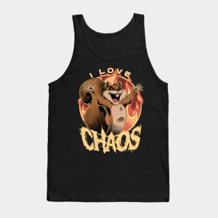 I Love Chaos - Cute Squirrel Gift Tank Top